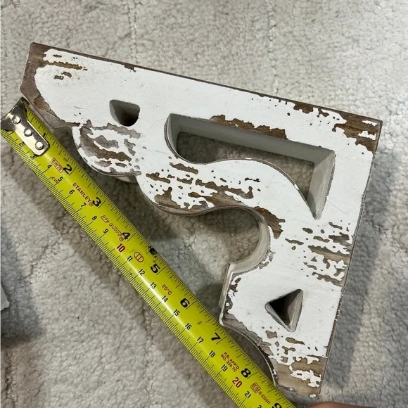 Art Décor Distressed Wood Wall Corbel 2-piece Set . - Picture 8 of 9